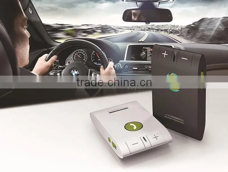 New arrival popular sunvisor 4.0 bluetooth handsfree car kit with speaker