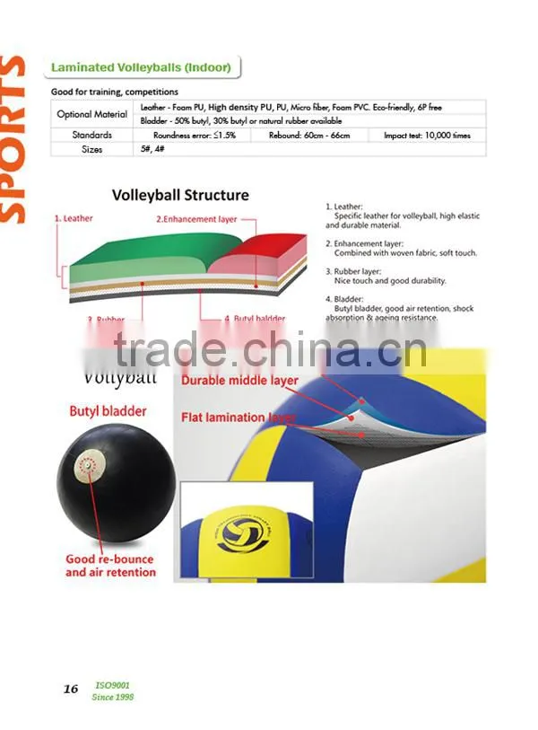 Zhensheng official size weight volleyball