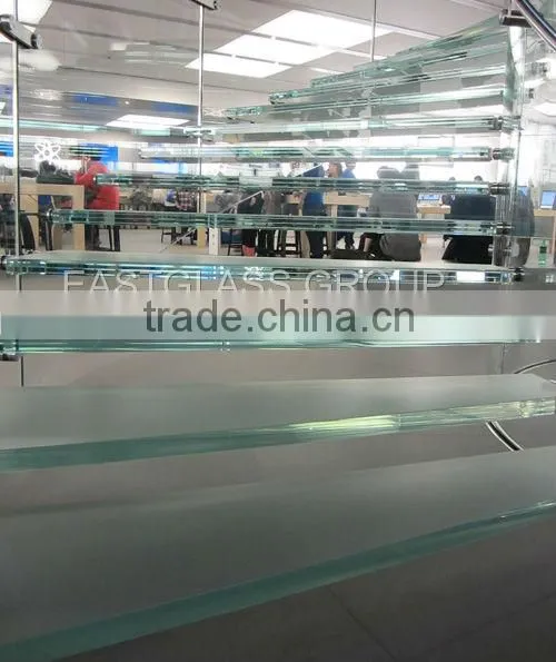 Clear/Colored Laminated Glass with PVB interlayer