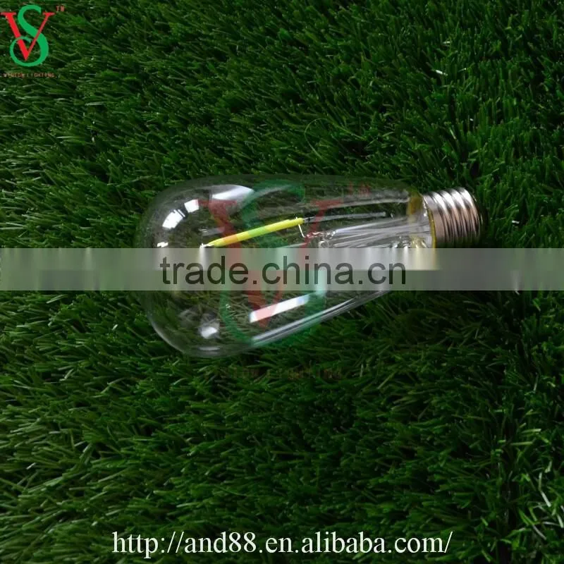 Colorful led filament bulb light edison filament E27 bulb