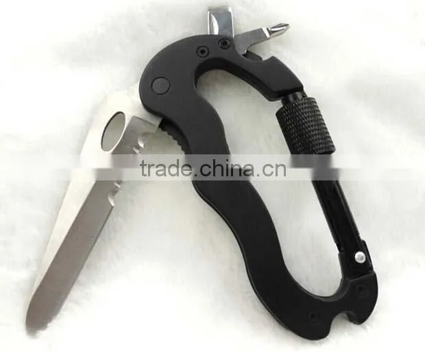 2015 the newest design and the most popular multi- funtion aluminum carabinner with many colors