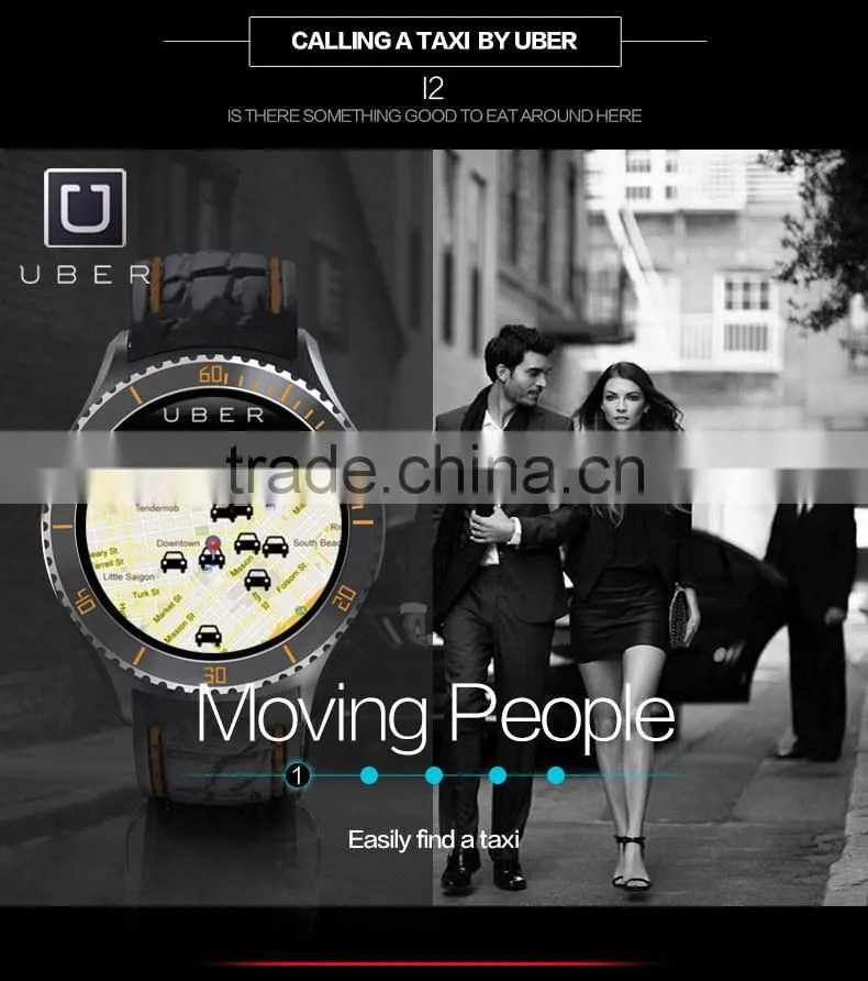 Weather GPS Wifi Smart Watch MTK 6580 512MB+4GB ROM Smart Watch