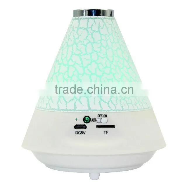 Hot sales! Bluetooth Wireless Speakers With Colorful LED Light Lamp with radio function, handsfree, support TF card