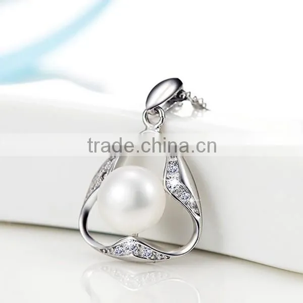 Newest Pearl Pendant 925 Sterling Silver Necklace 2016