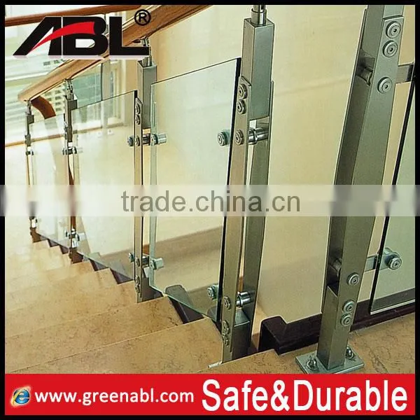 304/316 Building material for project stainless steel glass railing glass balustrade glass handrail