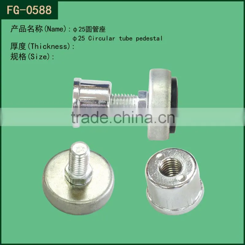 widely use metal dia25 tube pedestal