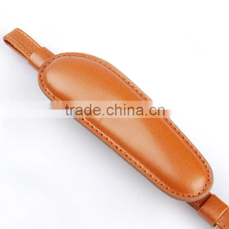 New released the cheapest leather hand digital camera wrist grip strap brown color with quick release plate for dslr