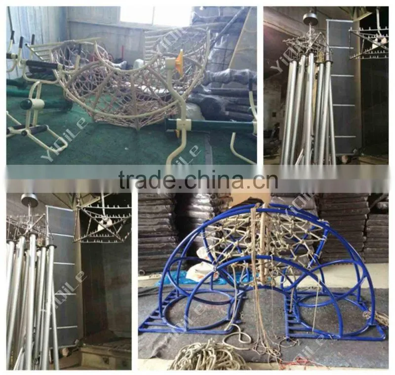 2015 Top-quality outdoor playground artificial climbing walls for kids