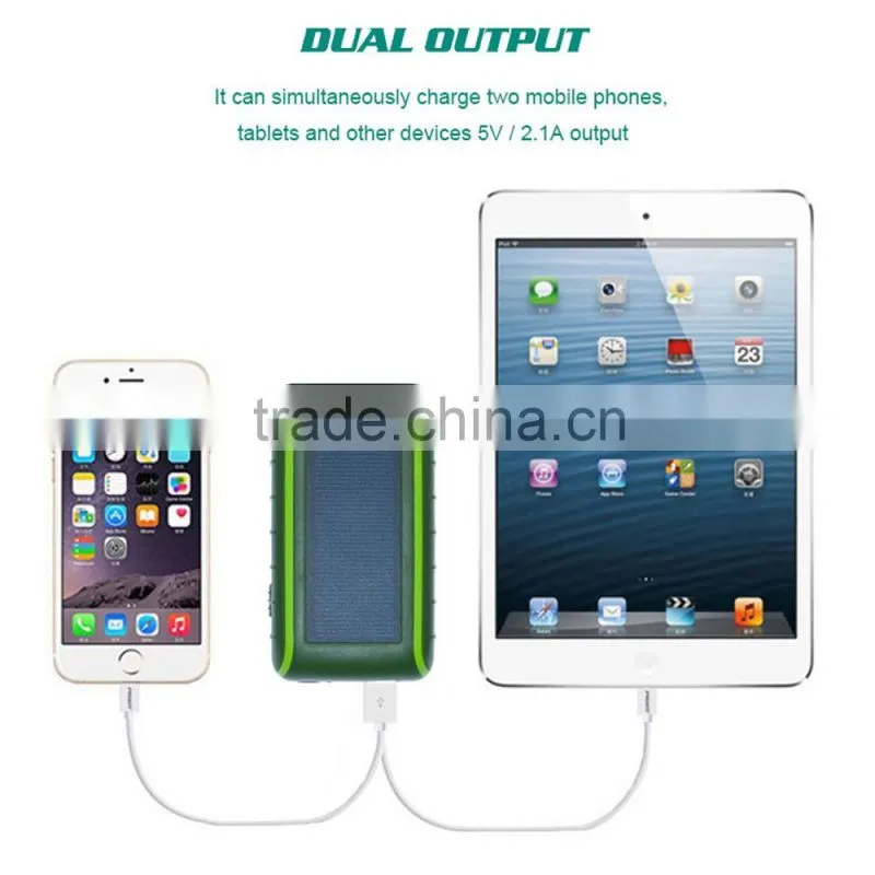 Fast charge outdoor urgent hand dynamo crank mobile charger , universal power bank charger