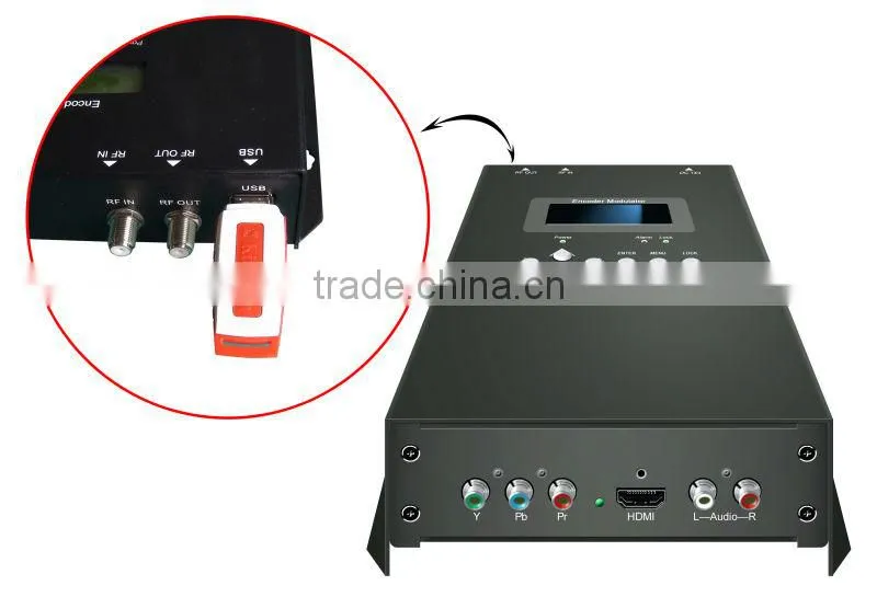 CVBS to digital rf converter