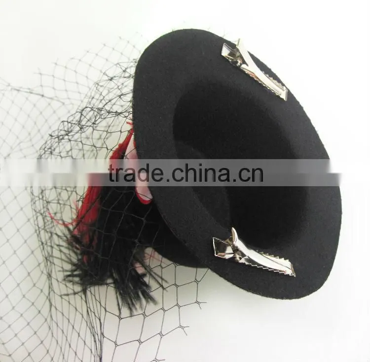 MYLOVE big feather ladies hat styles Cocktail hat MLXM028