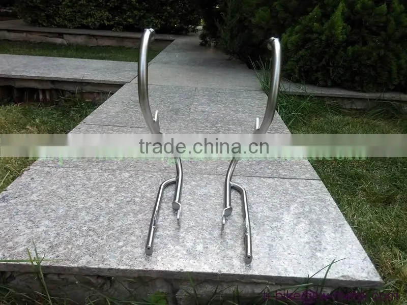 Customized titan bike front rack ti 25kg bicycle luggage carrier with sand blasting cheap titan bicycle front rack &bag holder