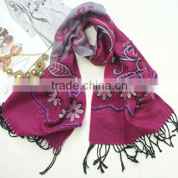 Fall 2013 women crochet paisley pashmina scarf