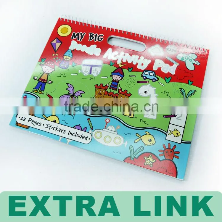 Professional High Quality Custom Coloring postcard book printing