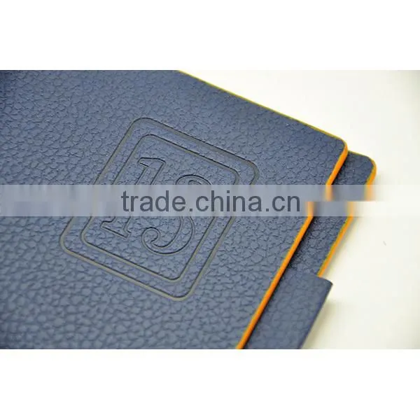 A5 personal organizer with 6 ring binder and embossed logo