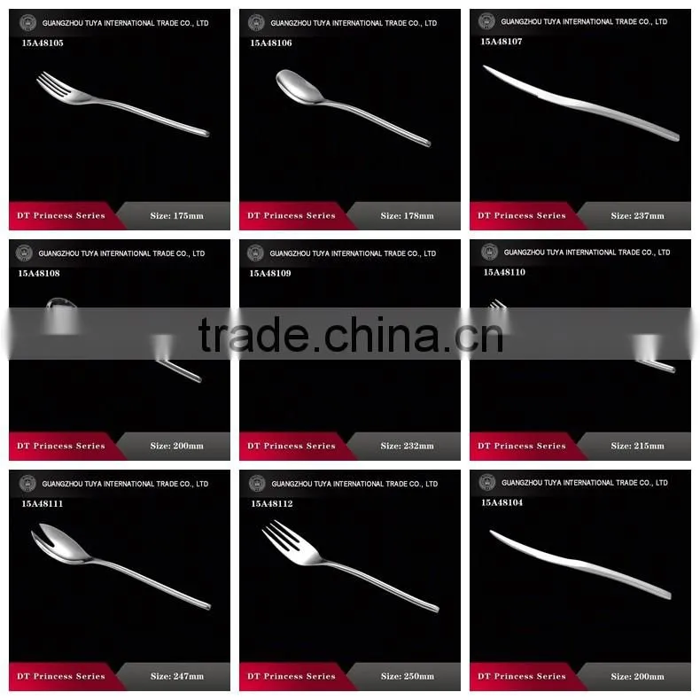 Free samples hotel stainless steel kitchen cutlery
