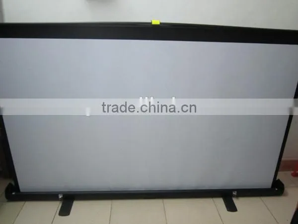Hot sale matte white ground business screen, portable projection screen, business table projection screen