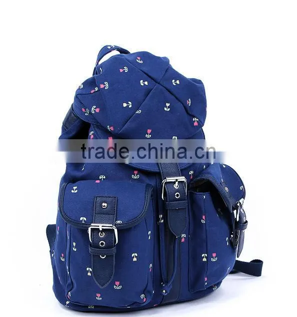 Small flower printed backpacks
