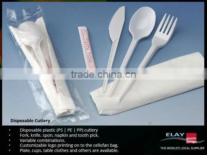 Disposable Plastic Cutlery Packs