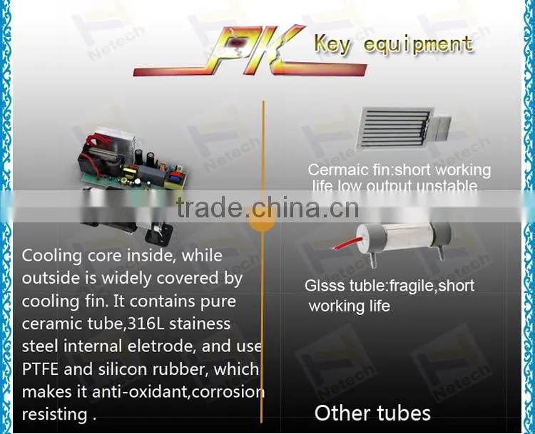 10g/hr to 15g/hr heating type physical type ozone destructor