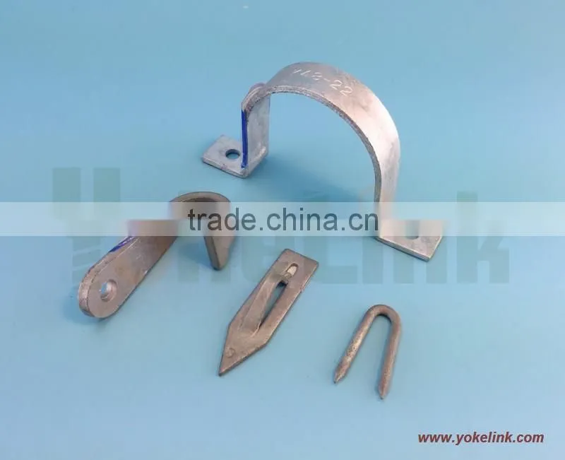 2 hole Mounting cable guard strap for riser pole hardware