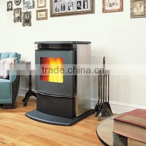 high efficient pellet stove parts/ 8kw wood pellet stove/ sawdust wood pellet burning stove
