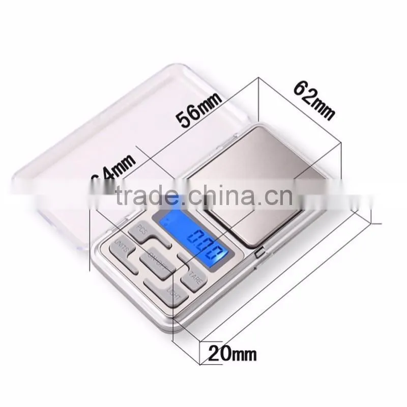 Electronic LCD Display scale Mini Pocket Digital Scale 200g*0.01g Weighing Scale Weight Scales Balance g/oz/ct/tl