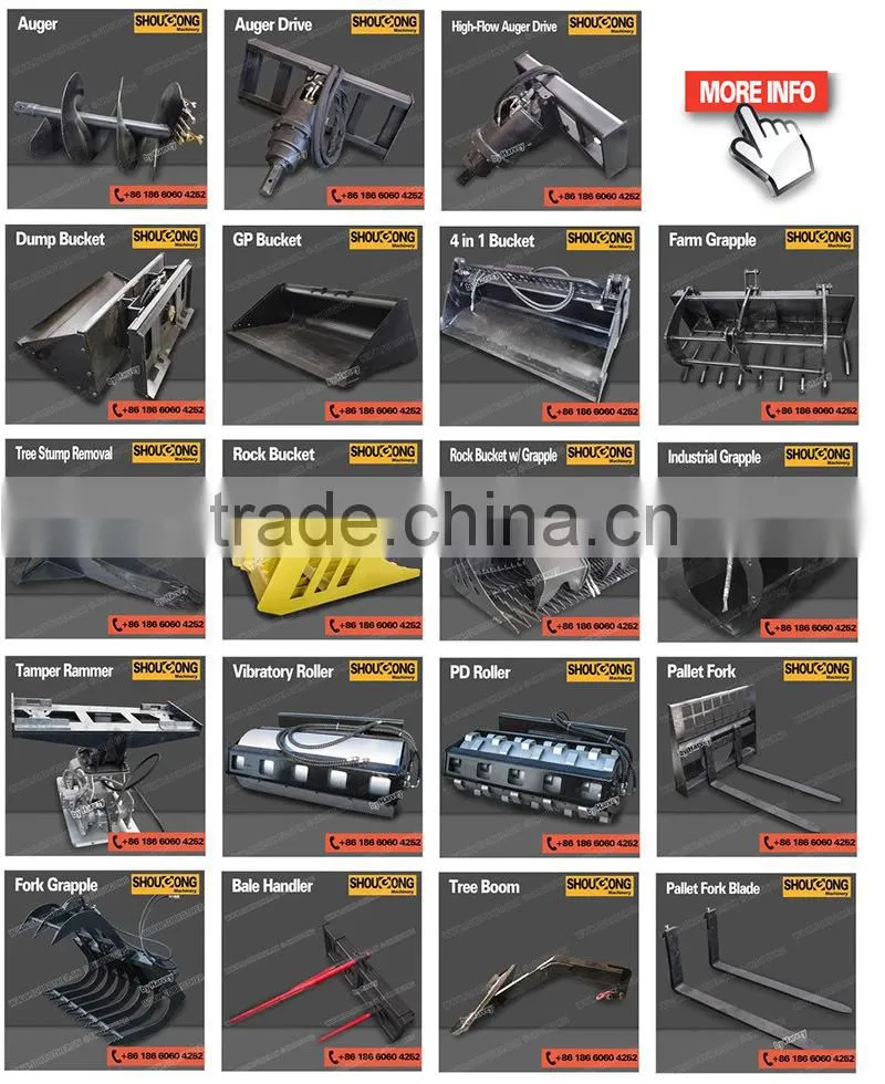 Winch for skid steer loader, skid steer loader winch