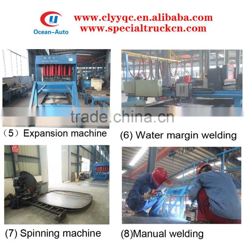 aluminum vacuum tank truck 4000L with optional chassis