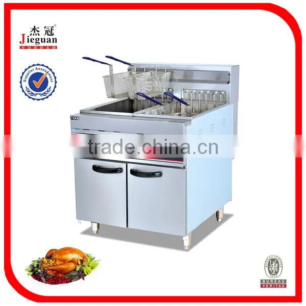 Freestanding Stainless steel Electric fryer 2-tank & 4-basket 28L DF-26-2(0086-13632272289)