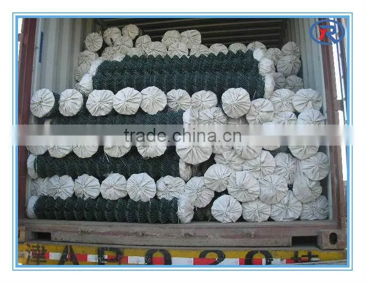 Alibaba China PVC coated chain link fence with good price or plastic chain link fence
