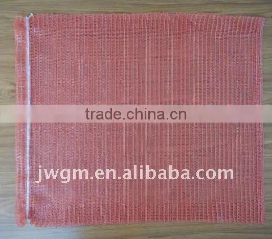 50*80cm Red hdpe raschel bag for Packing Vegetable and Fruit