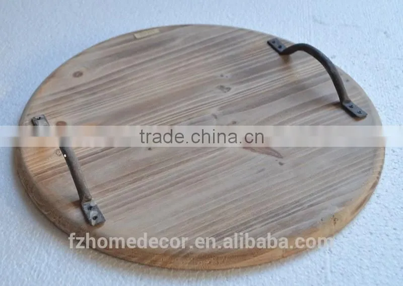 Antique wooden serving trays for home in star shaped