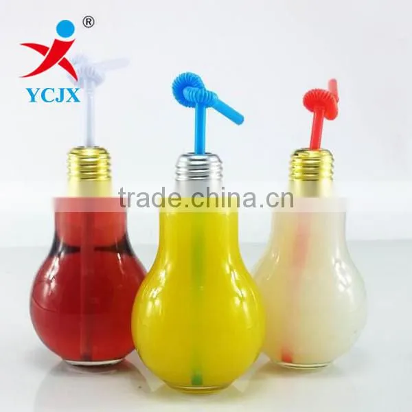 Hot Sale 100ml-750ml Transparent Glass Bulb Beverage Bottles
