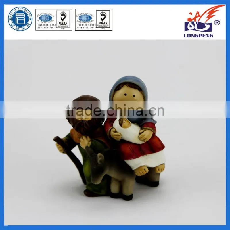 Nativity Scene, Holy Family Journey To Bethlehem,Joseph with Mary Riding on Donkey on their way to Bethlehem