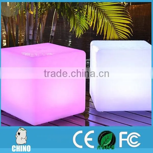 Hot sale illuminated light cube/Waterproof LED Glowing chair