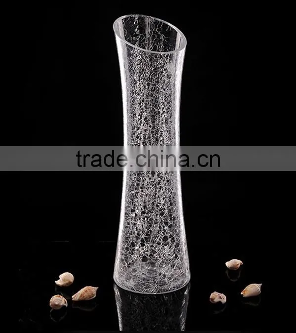 clear glass flower vase for home decoration tall glass vase