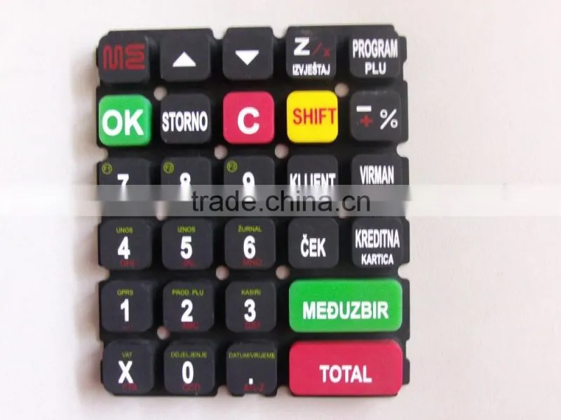 conductive silicone rubber keypad