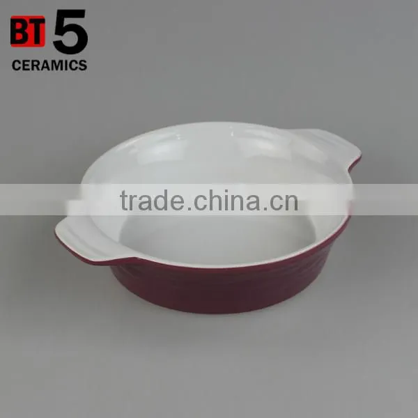BT5-SD08V stonware purple 24OZ pie plate