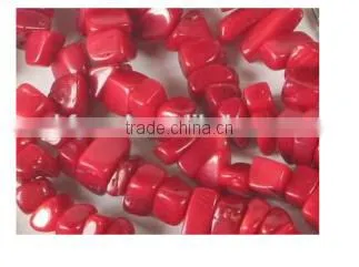 wholesale 60" 5-7mm red irregular original coral beads necklace