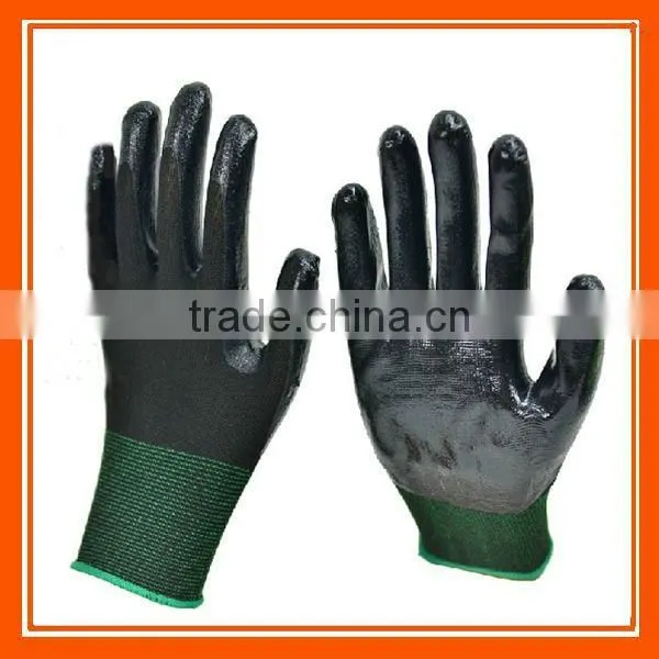 Nylon Knitted Garden Work Nitrile Coated Gloves ZMR778