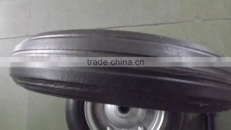 13inch rubber solid wheel 3.00-7 without bearing