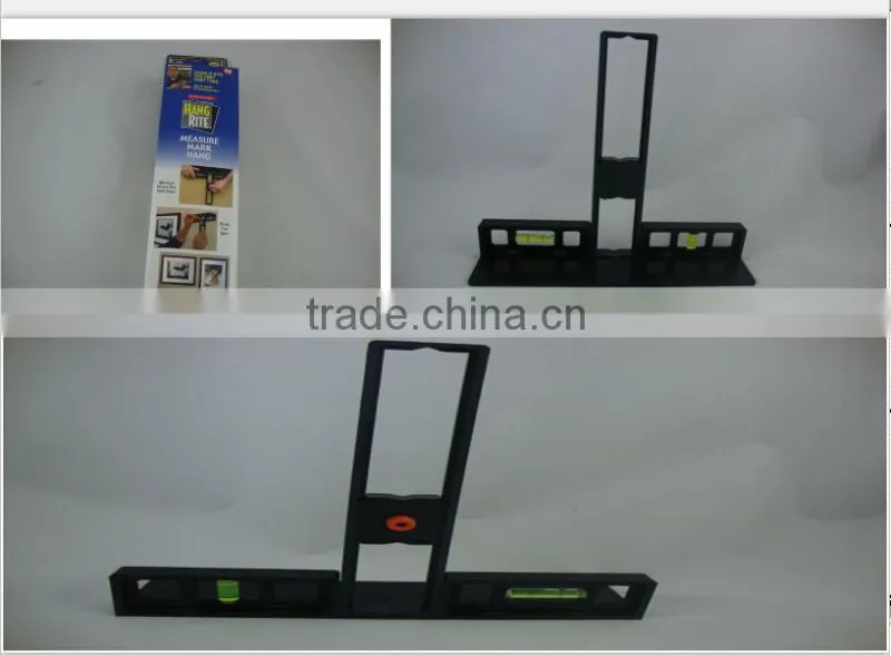 New useful home plastic hang rite measure tool spirit level Hang rite tool