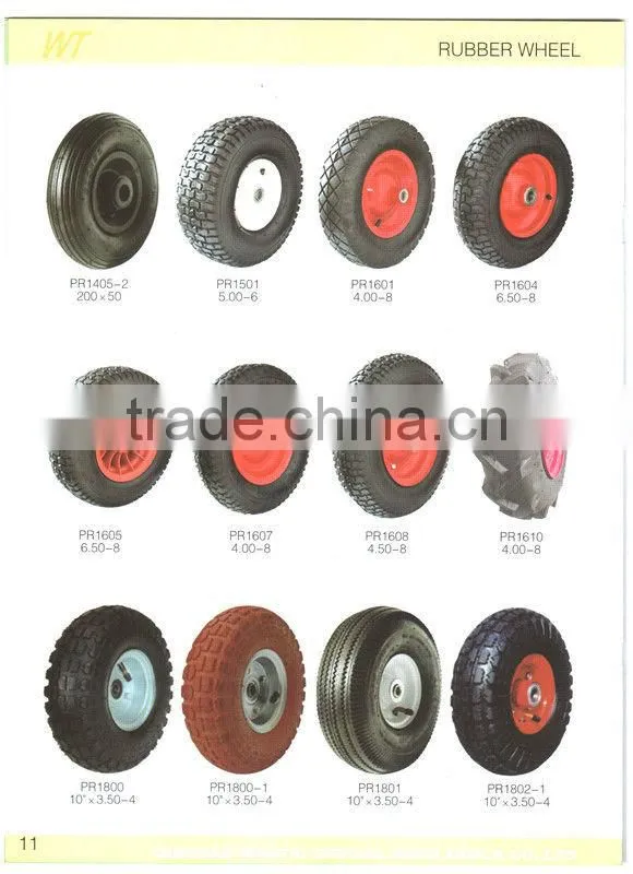 4.00-8 rubber wheel