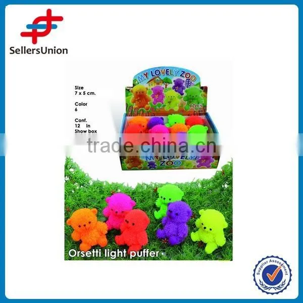 Silicone bear toys with light, kids toys,