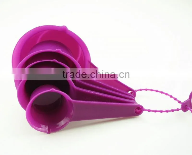 47064 Set of 5 pcs Plastic Kitchen Baking Measuring Measure Spoon Cup Set NEW