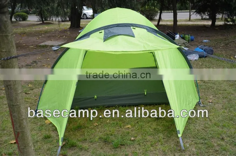 Large funny family camping tent with kitchen