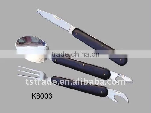 2014 Multi Pocket Outdoor Tableware With Kinfe and Fork(TK106A)PICNIC TIME