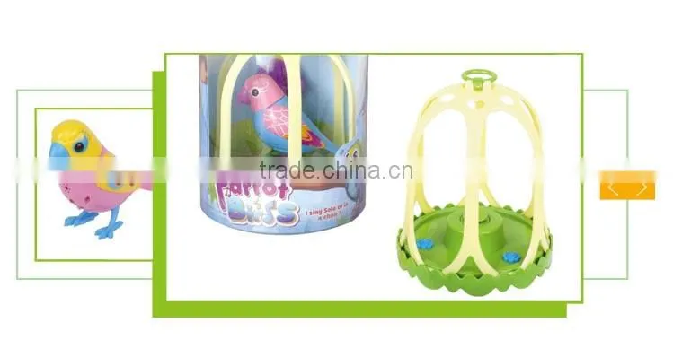 New product plastic sound control battery operated singing bird