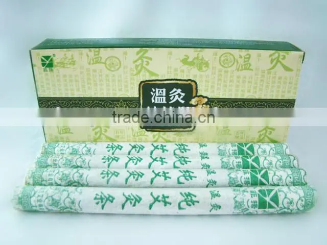 Good quality Pure moxa stick for mild moxibustion ,chinese traditional moxa stick